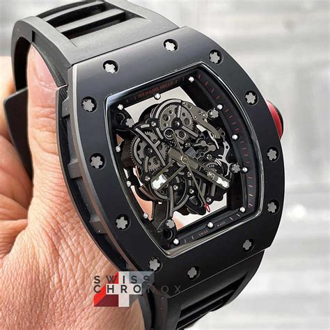 richard mille rm 055 bubba watson black price|richard mille 055.